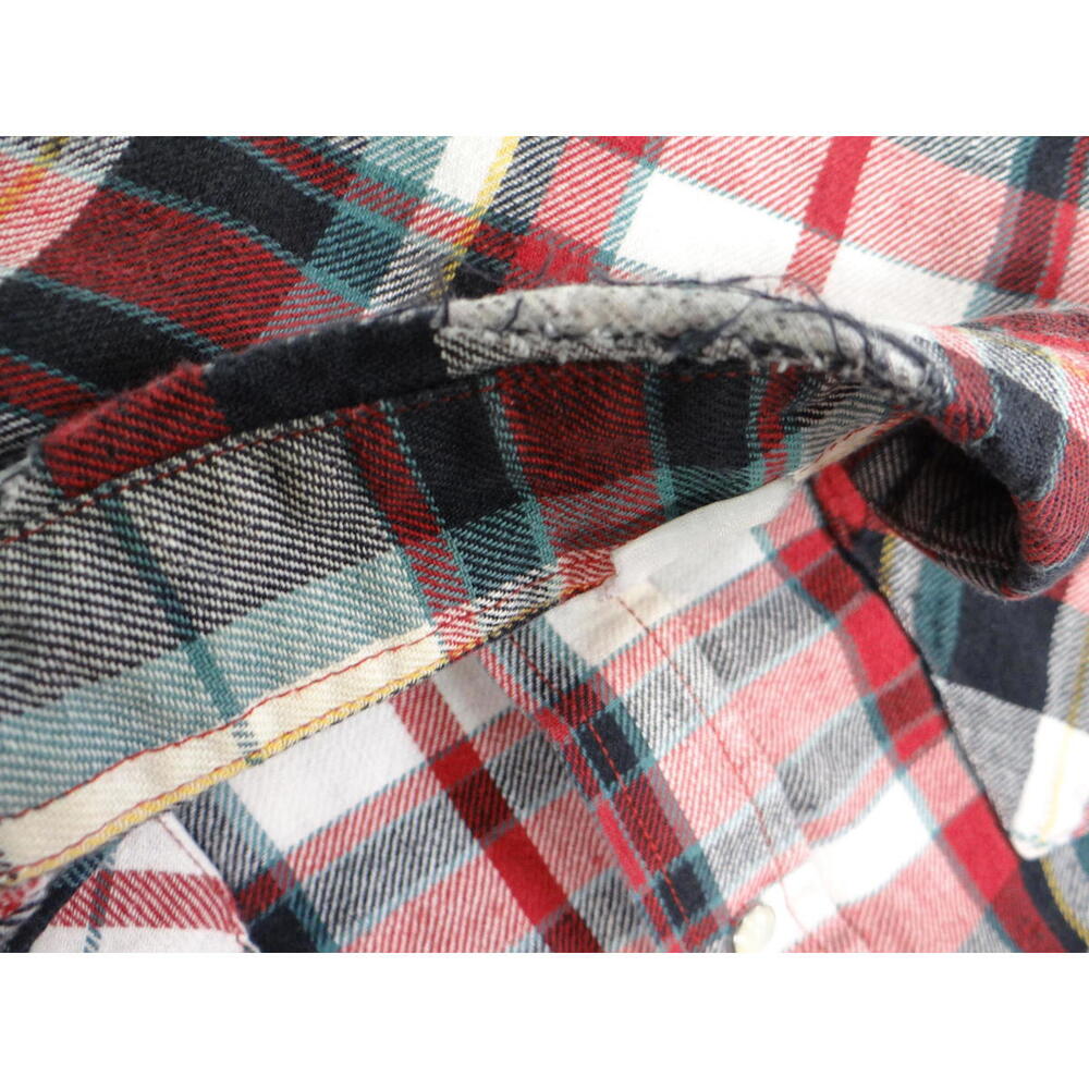Plains Western Wear Plaid Button-Up Shirt Size Large - Picture 6 of 9